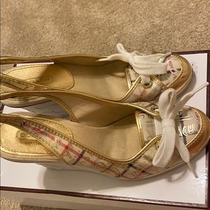 Coach emilanna multi color wedges
